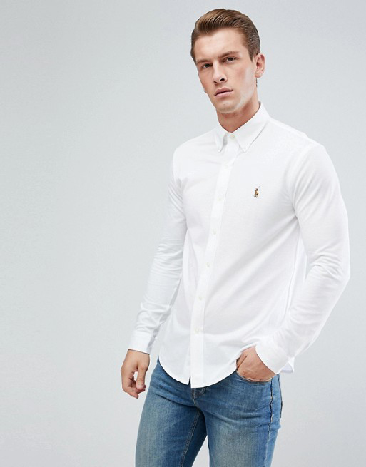 Camisa Larga Polo Ralph Lauren Oxford - White - aktitud